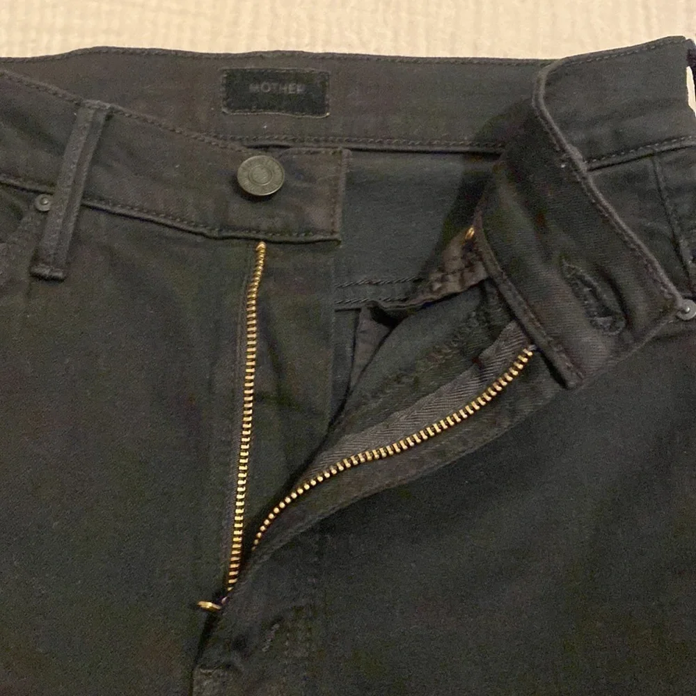 Mother stunner zip ankle step gray not guilty black jeans . Size 25. - Picture 14 of 15